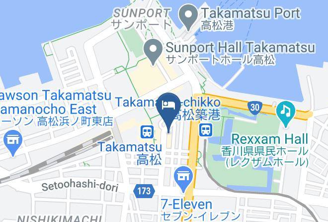 Takamatsu City - Takamatsu Pearl Hotel Maps