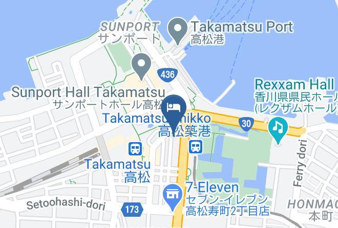 Takamatsu City - Takamatsu Station Hotel Maps