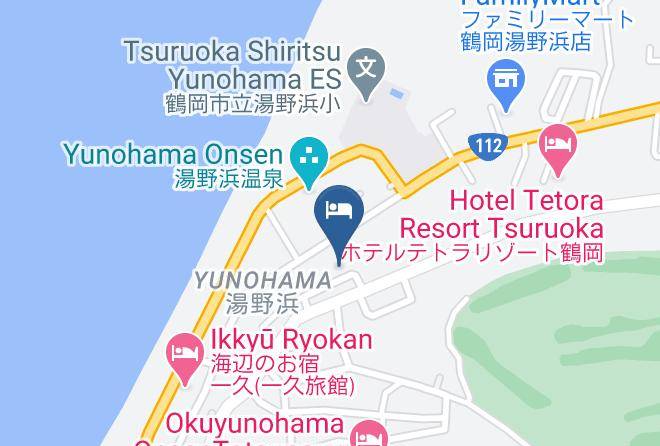 Tsuruoka City - Takamiya Yunohama Terrace Seiyou Saryo Maps