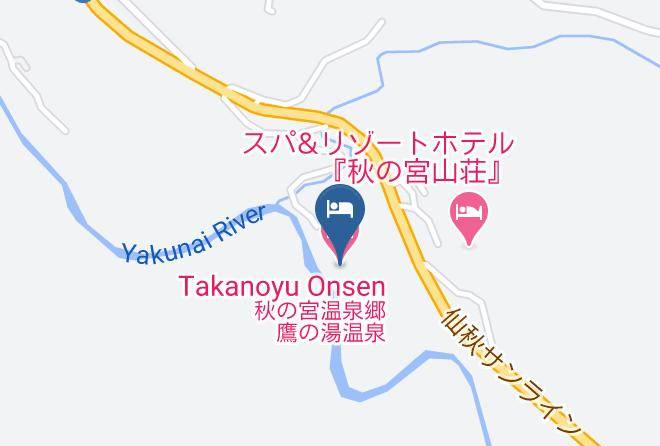Yuzawa City - Takanoyu Onsen Maps