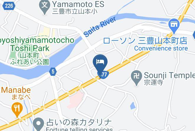 Mitoyo City - Takaradanosato Yunotaniso Maps