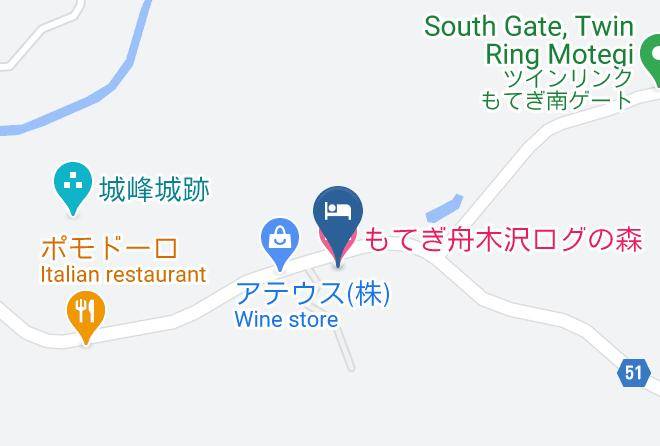 Motegi Townhaga District - Takasago Ryokan Maps