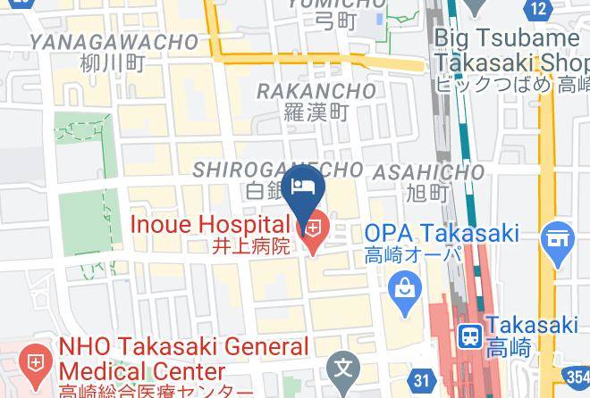 Takasaki City - Takasaki Ekimae Plaza Hotel Maps