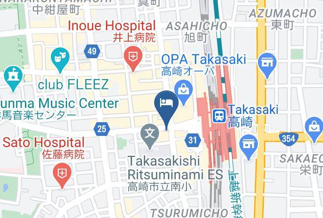 Takasaki City - Takasaki Washington Hotel Plaza Maps