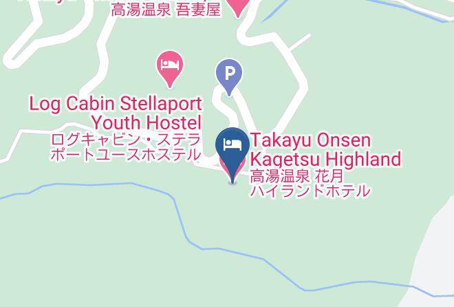 Fukushima City - Takayu Onsen Kagetsu Highland Hotel Maps