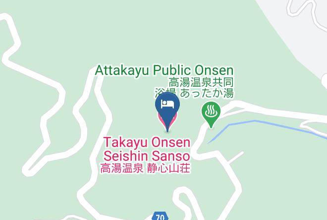 Fukushima City - Takayu Onsen Seishin Sanso Maps
