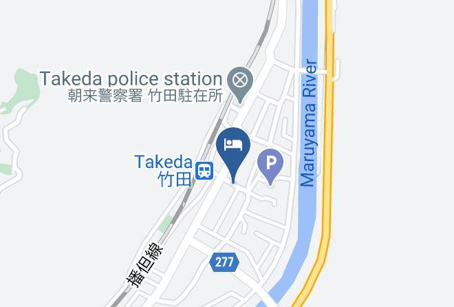 Asago City - Takedamachiya Terakoya Hanatei Maps