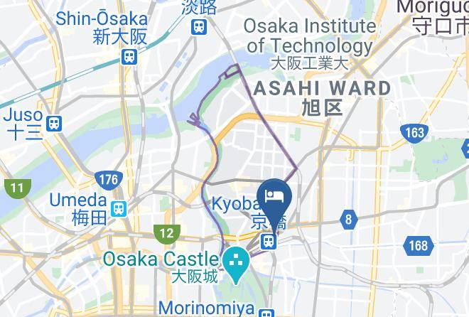 Osaka City Miyakojima Ward - Taketo Stay Osakajo Maps