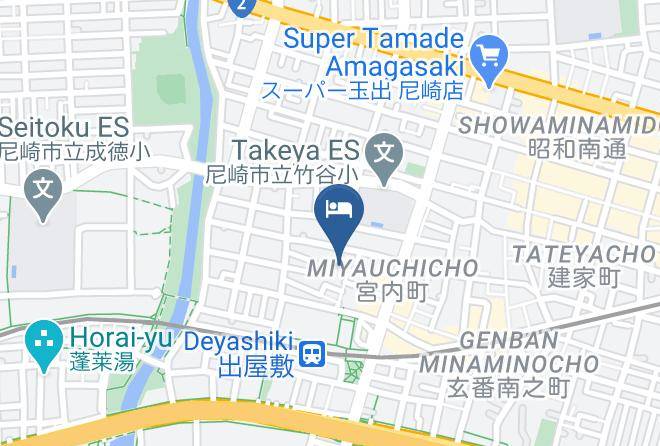 Amagasaki City - Takeyaso Hotel Maps