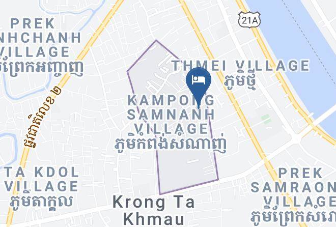 Ta Khmau Town - Takhmao Good Health Hotel Maps