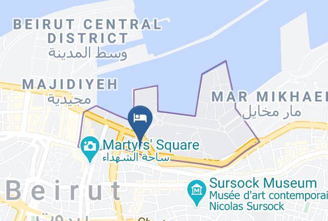 Beyrouth - Talal Hotel Maps