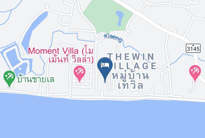 Amphoe Klaeng - Talay Khram Resort Maps