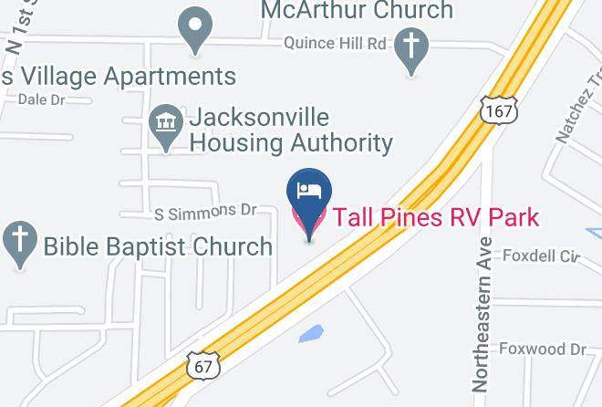 Pulaski - Tall Pines Rv Park Maps