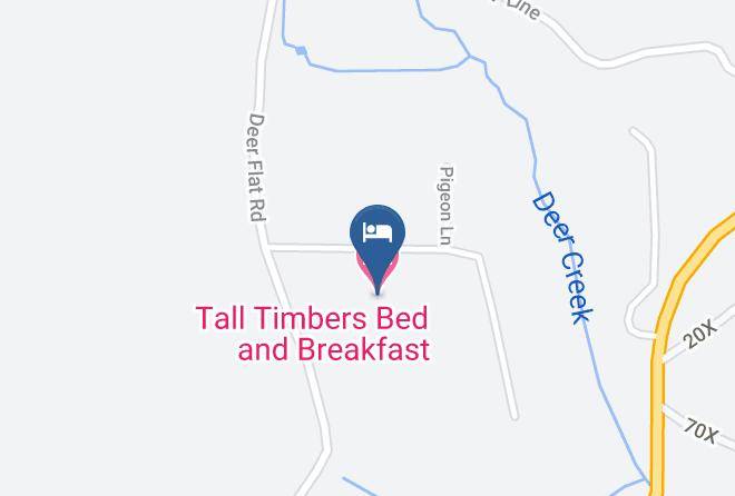 Shasta - Tall Timbers Bed And Breakfast Maps