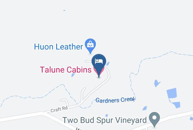 Huon Valley - Talune Cabins Maps