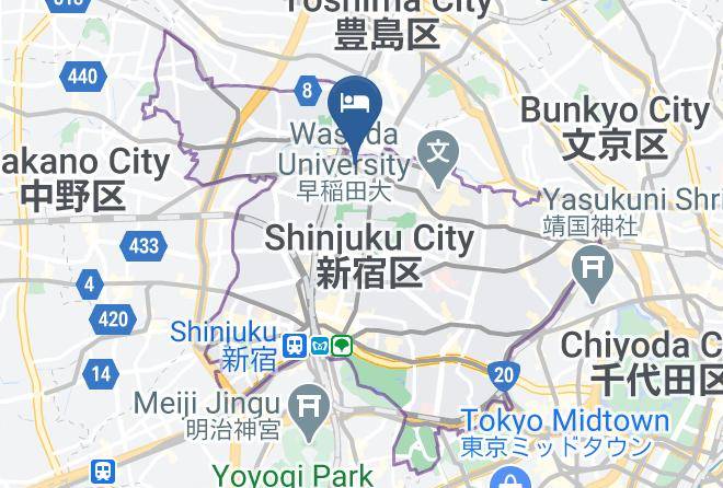 Shinjuku Ward - Tama Ryokan Maps