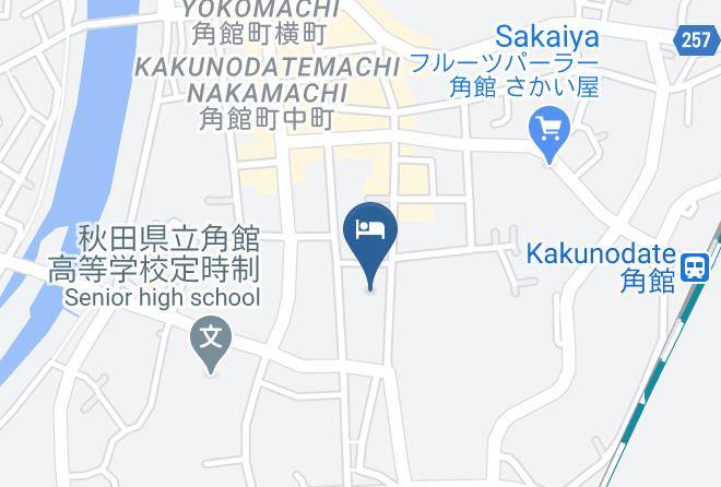 Semboku City - Tamachi Bukeyashiki Hotel Maps