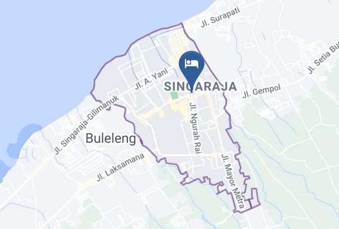 Buleleng Regency - Taman Selini Wahana Beach Resort Maps
