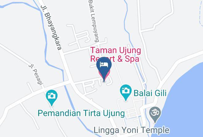 Karangasem Regency - Taman Ujung Resort & Spa Maps