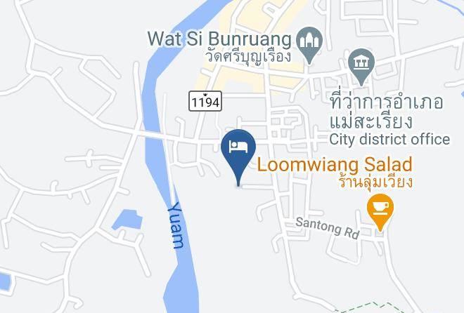 Amphoe Mae Sariang - Tamarind Grand Resort Maps