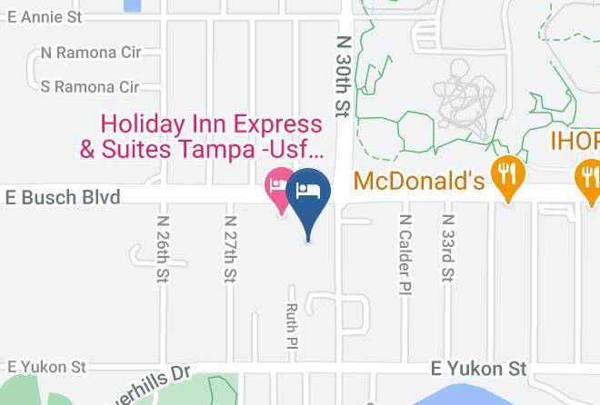 Hillsborough - Tampa Inn Near Busch Gardens Maps