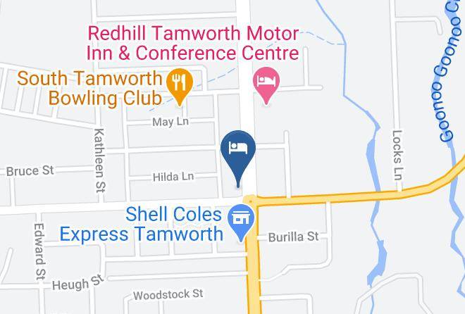Tamworth Regional - Tamworth Central Motel Maps