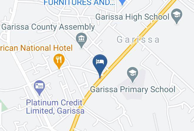 Garissa - Tana Garden Hotel Maps