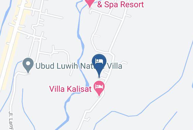 Gianyar Regency - Tanah Merah Art Resort Maps