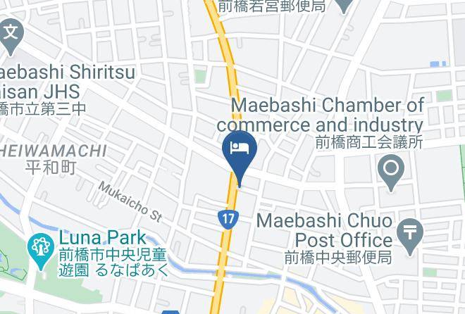 Maebashi City - Tanakaya Inn Maps