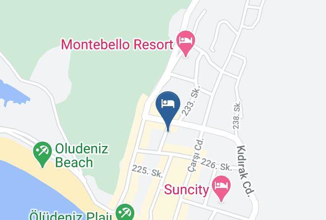 Fethiye - Taner Otel Maps