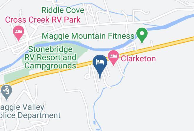 Haywood - Tanglewood Motel And Log Cabins Maps