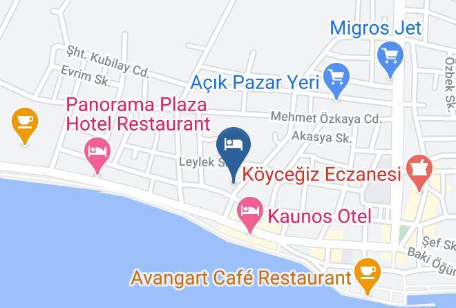 Koycegiz - Tango Pansion Maps