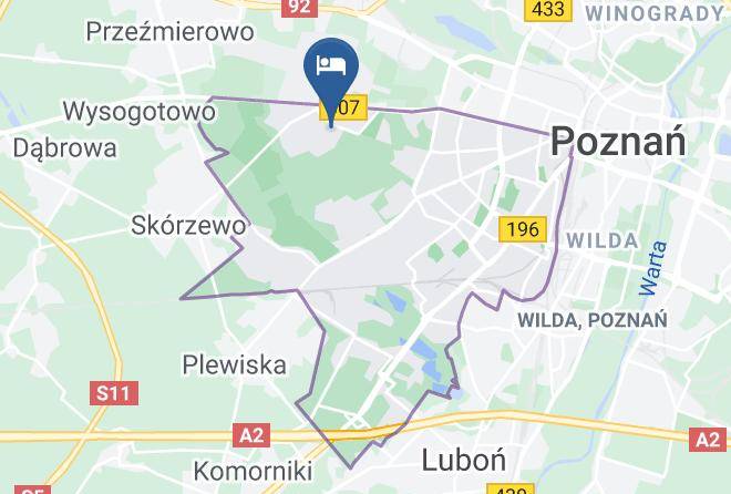 Poznan - Tanie Pokoje Blisko Lotniska Maps