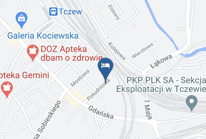 Tanie Pokoje Pracownicze Tczew Map