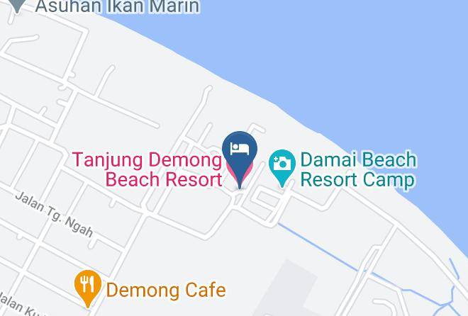 Daerah Besut - Tanjung Demong Beach Resort Maps