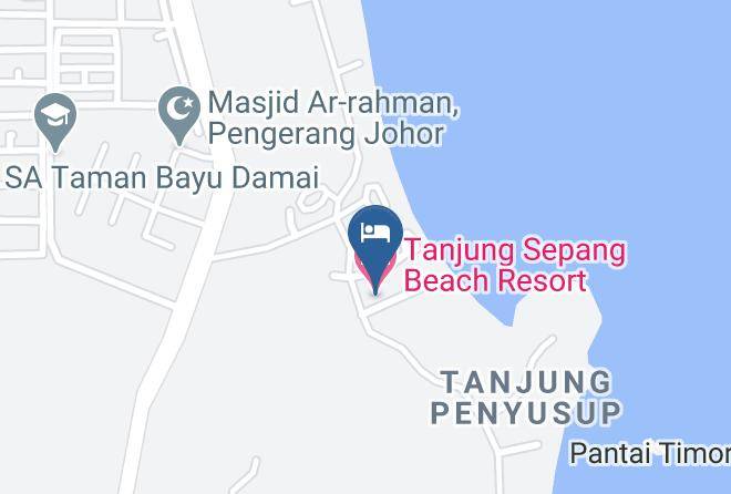 Tanjung Sepang Beach Resort Map - Johore - Kota Tinggi District