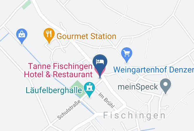 Tanne Fischingen Hotel & Restaurant Map