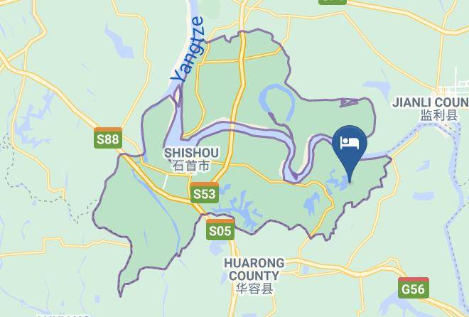 Jingzhou - Taohuashan Ecological Garden Hotel Maps