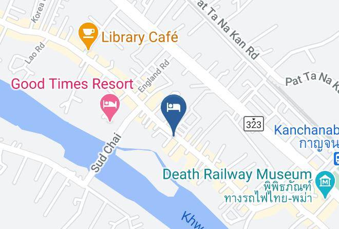 Amphoe Mueang Kanchanaburi - Tara Bed And Breakfast Kanchanaburi Maps