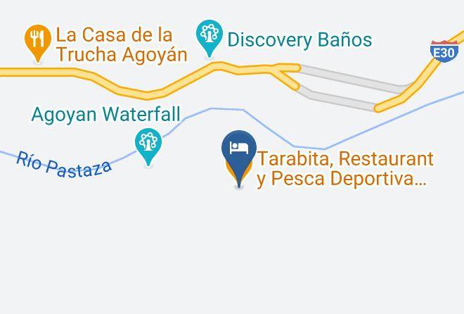 Banos De Agua Santa - Tarabita Restaurant Y Pesca Deportiva Hacienda Guamag Maps
