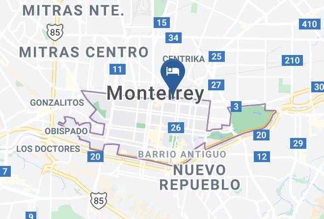 Monterrey - Tarifas Diarias Semanales Y Mensuales Maps