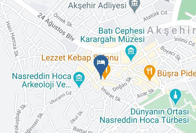 Aksehir - Tarihi Kucukaga Konagi Maps