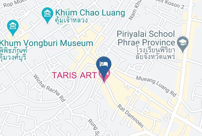 Taris Art Hotel Phrae Map