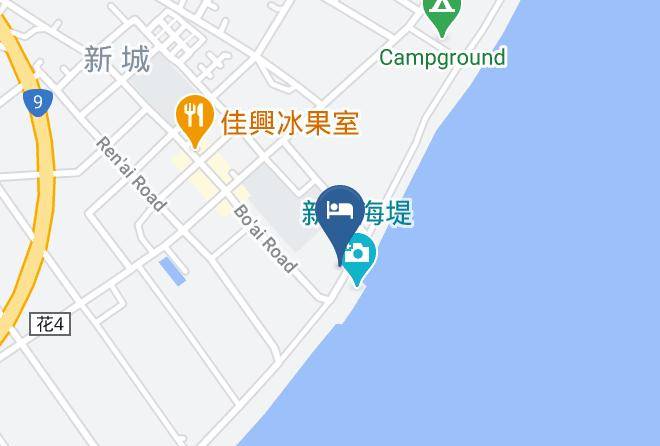 Taroko Bay B&b Mapa - Taiwan - Hualiennty