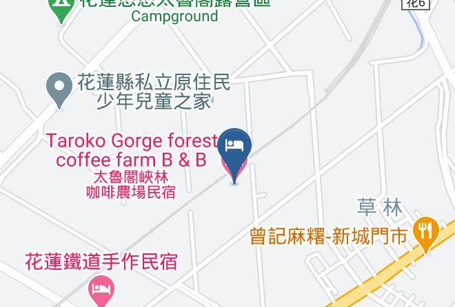 Taroko Gorge Forest Coffee Farm B & B Mapa - Taiwan - Hualiennty