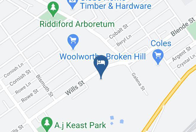 Broken Hill - Tarrawingee Holiday Units Maps