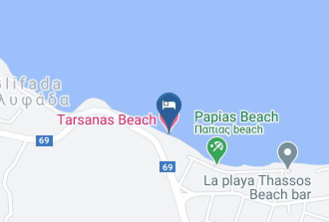Thasos - Tarsanas Beach Maps