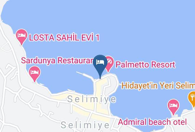 Mugla - Tasdelen Boutique Hotel Selimiye Maps