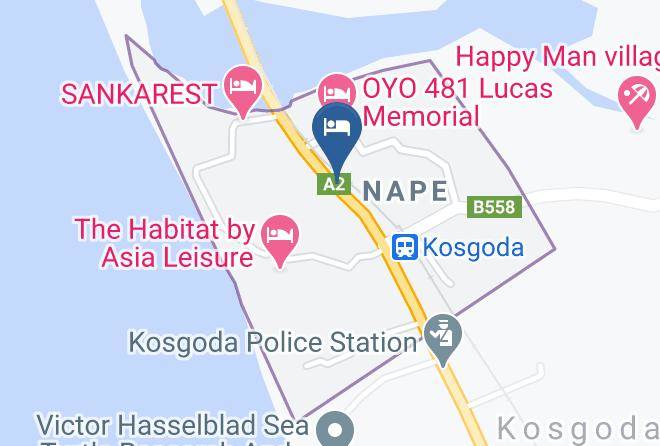 Galle - Tasheema Beach Resort Maps