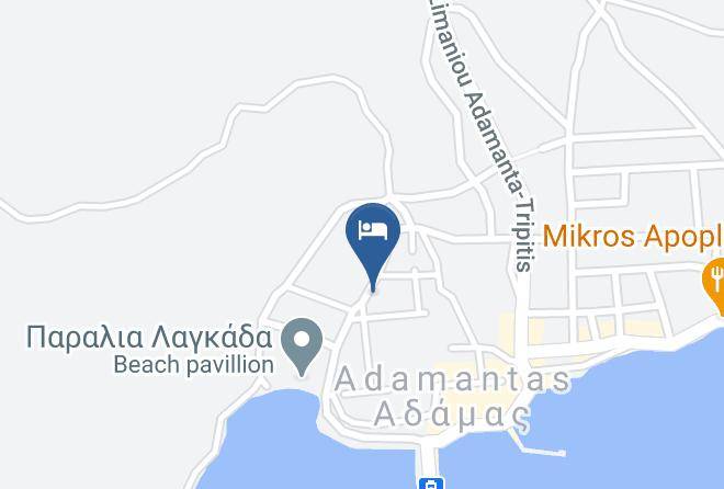 Tassoula Rooms Karte - Southern Aegean - Milos